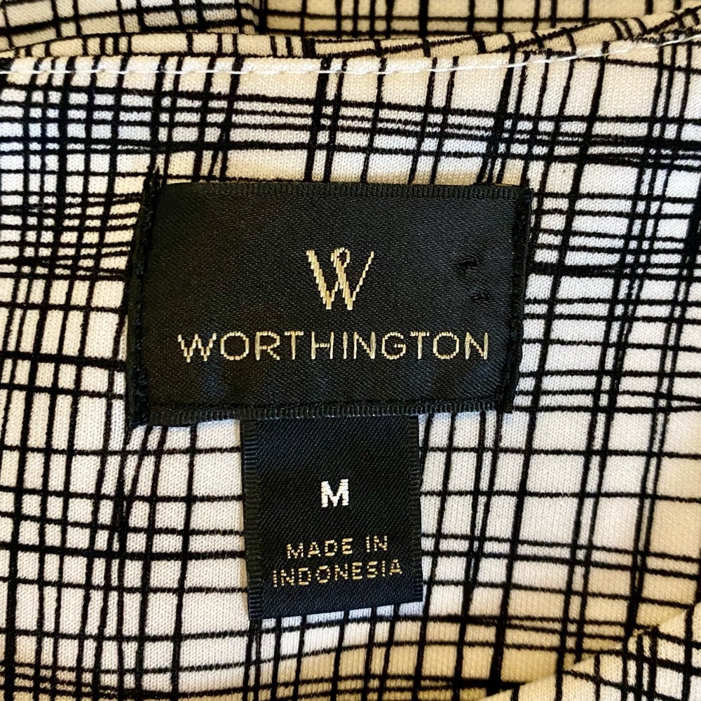 Worthington Black & White Sheath Dress - Picture 3 of 5